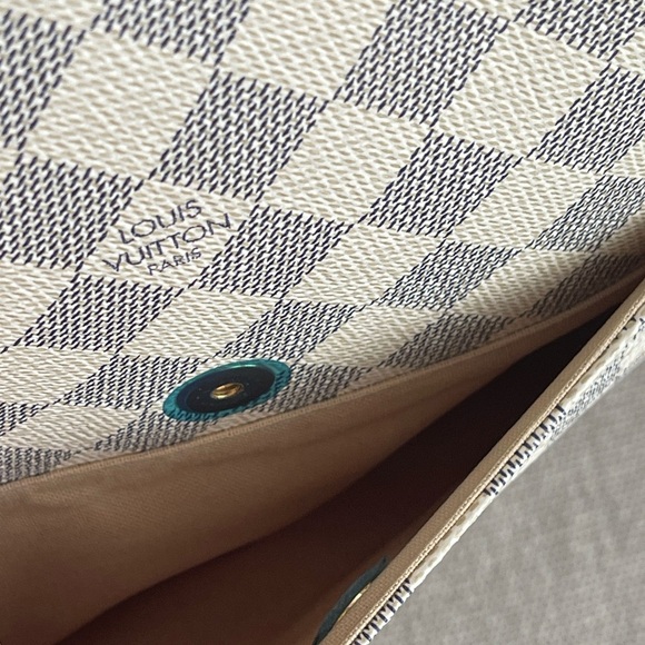 LOUIS VUITTON⭐️FIGHERI GM DAMIER AZUR⭐️STUNNING✨W/LV Box & Dustbag⭐️CA 2192 - Picture 14 of 16